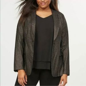 Lane Bryant Sexy Stretch glitter/sparkle blazer 14